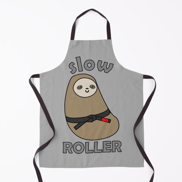 Item preview, BJJ Slow Roller - Black Belt Sloth - Grey designed and sold by AJ-DesignCo.