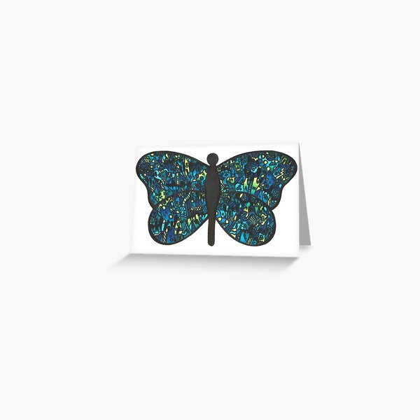 Butterfly Doodle Greeting Card