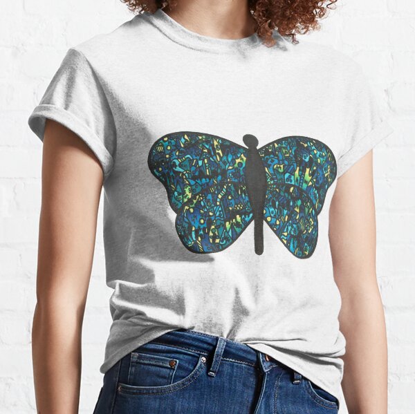 Butterfly Doodle Classic T-Shirt