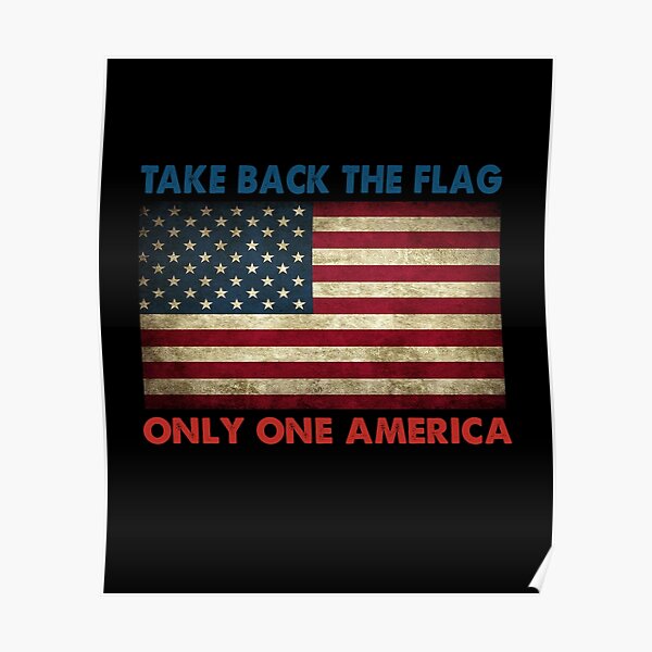 Take back the Flag Only One America Vintage Poster