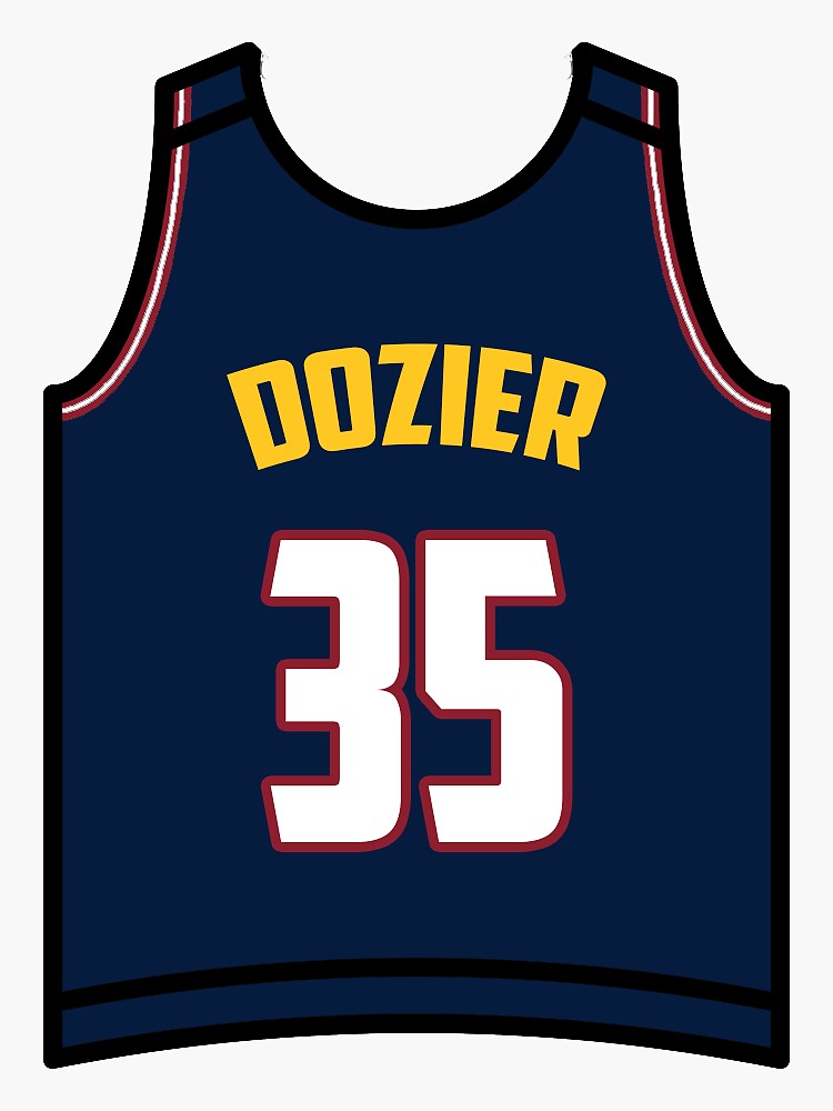 "PJ Dozier Nuggets Jersey" Sticker by GammaGraphics Redbubble
