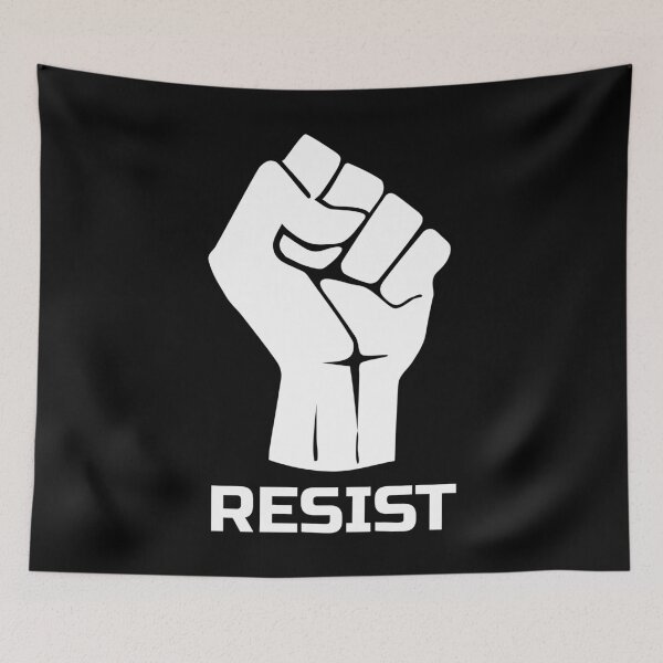 Item preview, Resist with fist 1 - in White designed and sold by pASob-dESIGN.