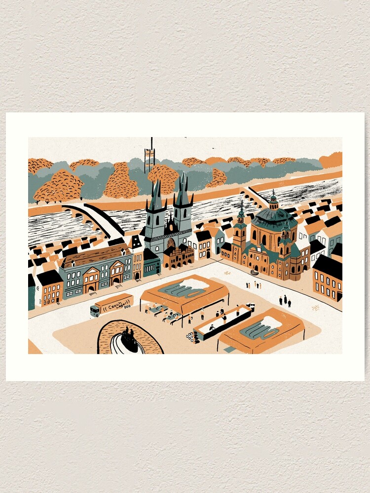 Alternate view of Prague Art Print