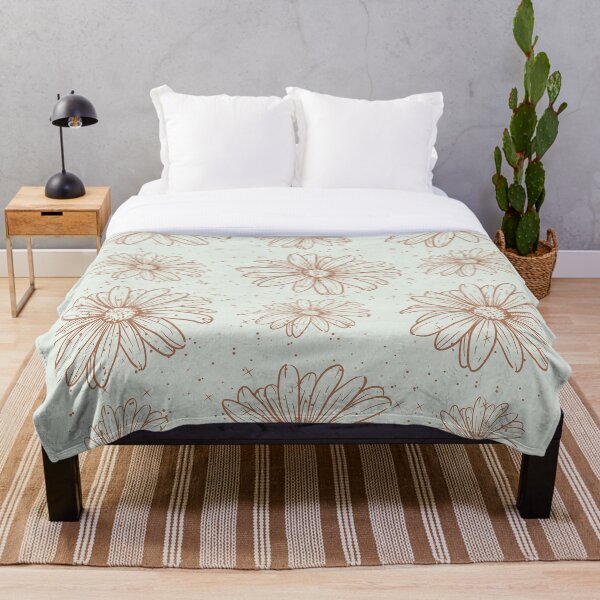 Aperçu de l'œuvre  Fleur minimale Conception mignonne de patter floral brillant créée et vendue par zedonee.
