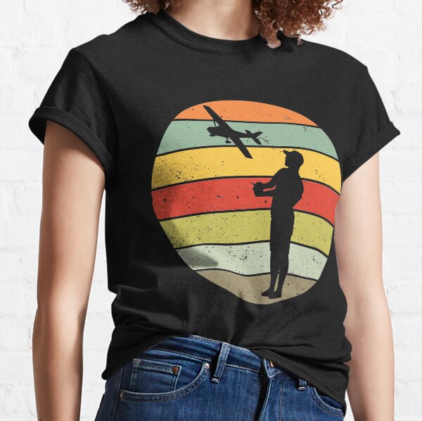Model Airplane Model Builder Airplane Retro Gift Classic T-Shirt