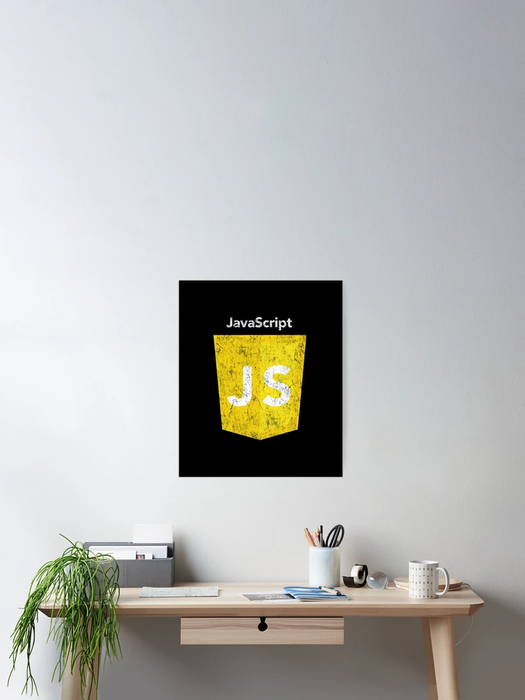 Thumbnail 2 of 3, Poster, Vintage JavaScript Logo designed and sold by vladocar.