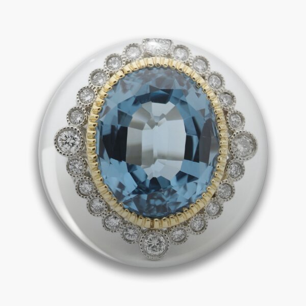 Item preview, Beautiful Aquamarine Diamond designed and sold by newburyboutique.