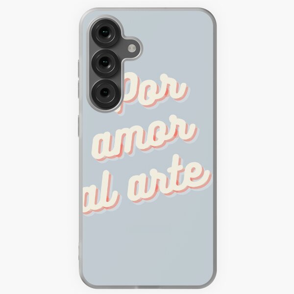 Por amor al arte | letras | Tipografia Funda blanda para Samsung Galaxy