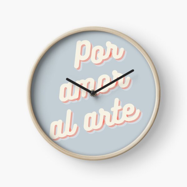 Por amor al arte | letras | Tipografia Reloj