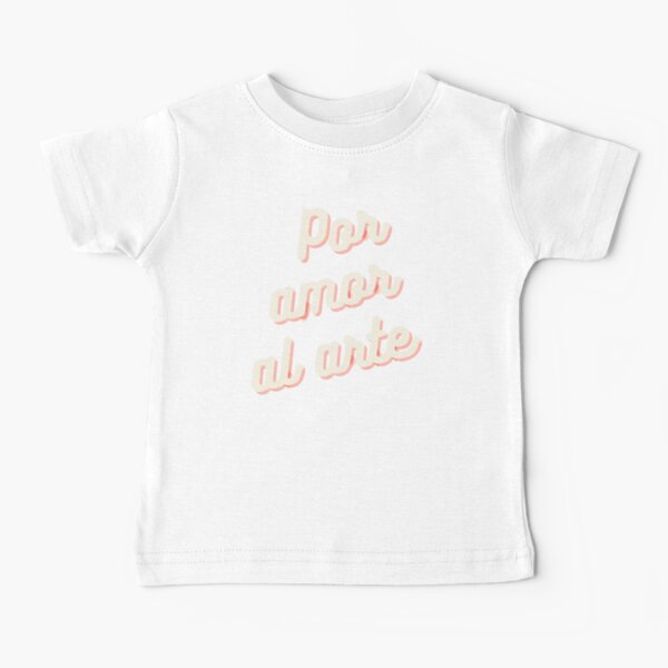 Por amor al arte | letras | Tipografia Camiseta para bebés