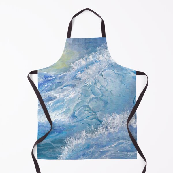 Item preview, Giant Blue Waves in the Ocean with Sea Spray designed and sold by artshop77.