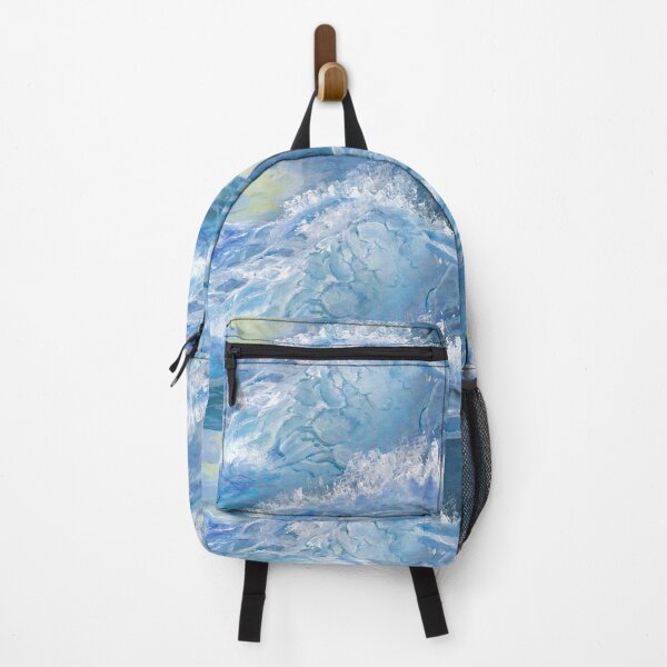 Item preview, Giant Blue Waves in the Ocean with Sea Spray designed and sold by artshop77.