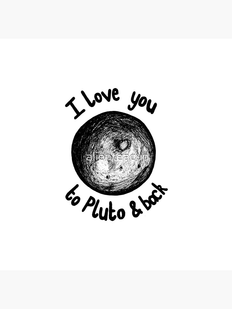 I love you to Pluto and back Throw Pillow for Sale by alienteacup