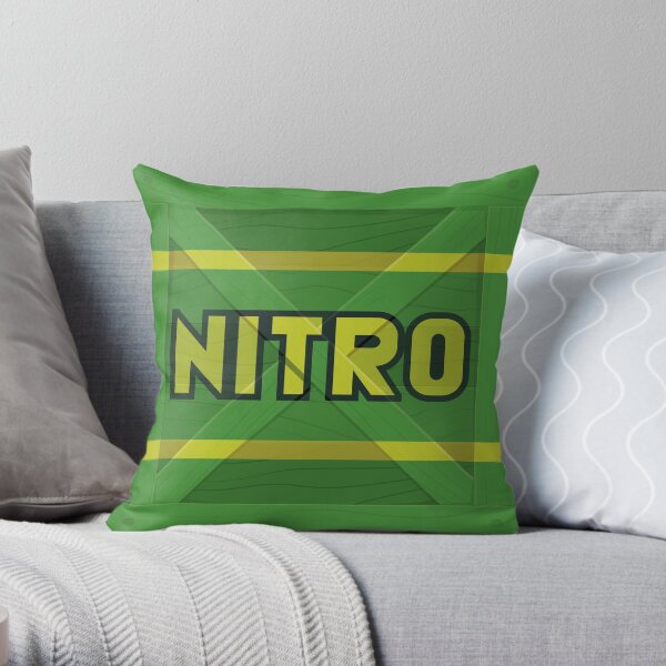 Nitro crate Throw Pillow
