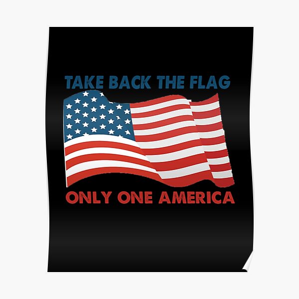Take back the Flag Only One America Poster