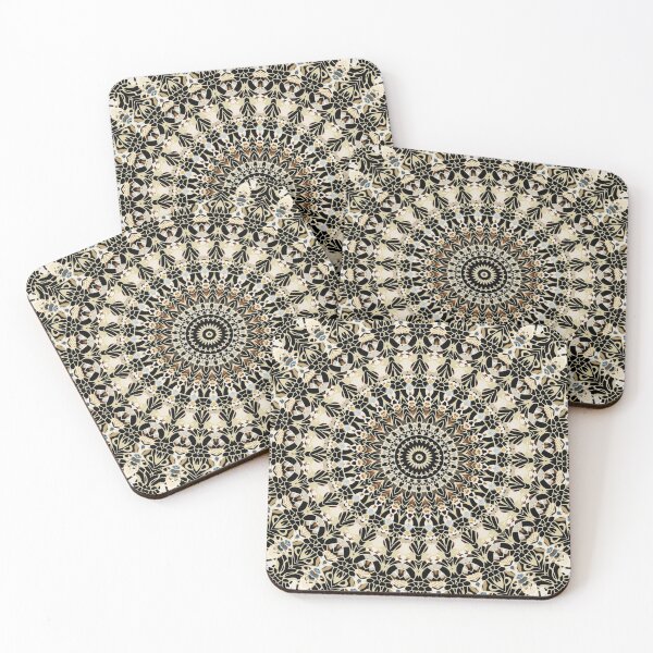 Item preview, Black and Gold Filigree Mandala designed and sold by Kelly Dietrich Mandala & Fractal Art.