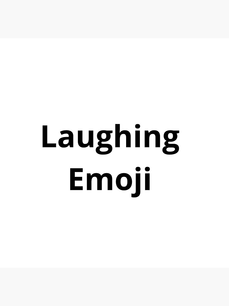 "Laughing emoji text face mask" Sticker by BeautyBeloved Redbubble