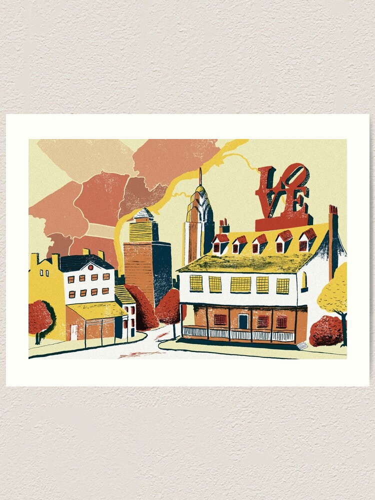 Alternate view of Philadelphia Art Print