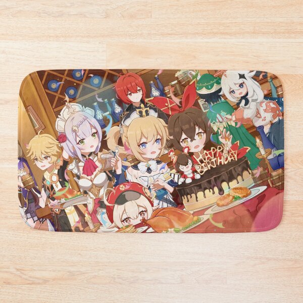 Item preview, Genshin Impact - Amber Birthday Party Official Artwork designed and sold by Krimsy.