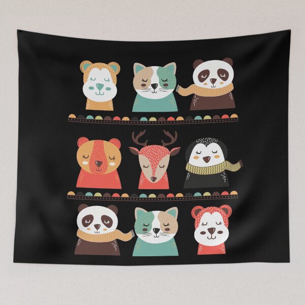 Item preview, Winter Animals Pattern designed and sold by joabaj.