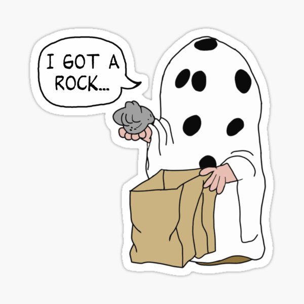 Charlie Brown Halloween Costume Sticker