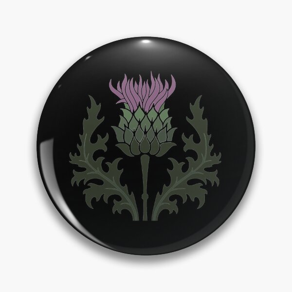 Item preview, Scottish Thistle Flower of Scotland on Black designed and sold by podartist.