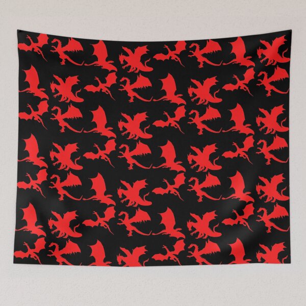 Item preview, Red Dragon Silhouette Pattern designed and sold by Kyle Morgan.