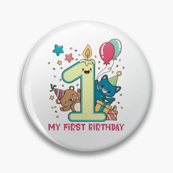 Item preview, Birthday baby - 1st birthday bear and cat designed and sold by Shirt-PJ.