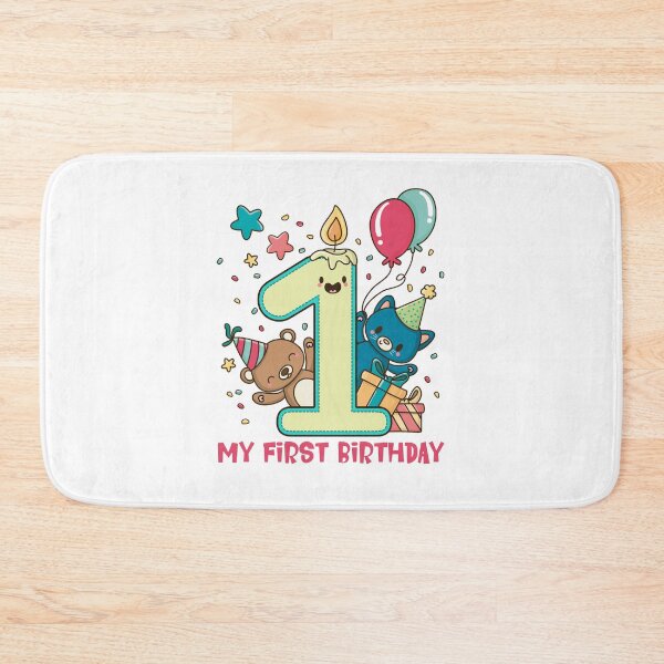 Item preview, Birthday baby - 1st birthday bear and cat designed and sold by Shirt-PJ.