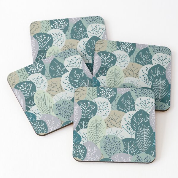 Item preview, Forest Woodland Trees, Green, Floral Prints designed and sold by meggydesigns.
