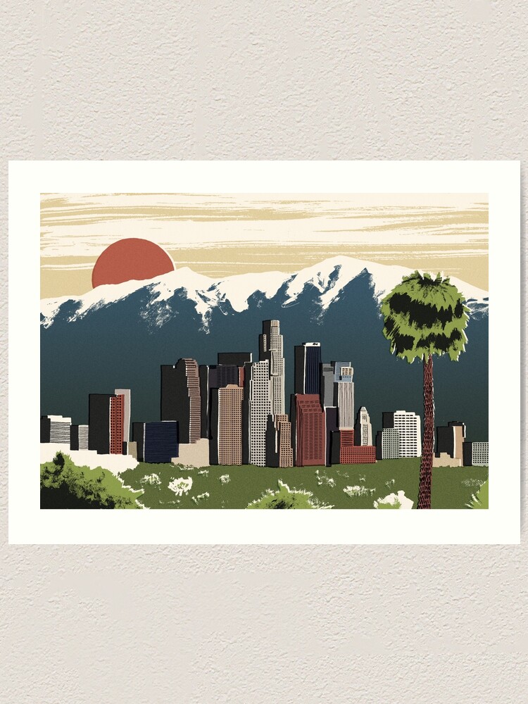 Alternate view of Los Angeles Art Print