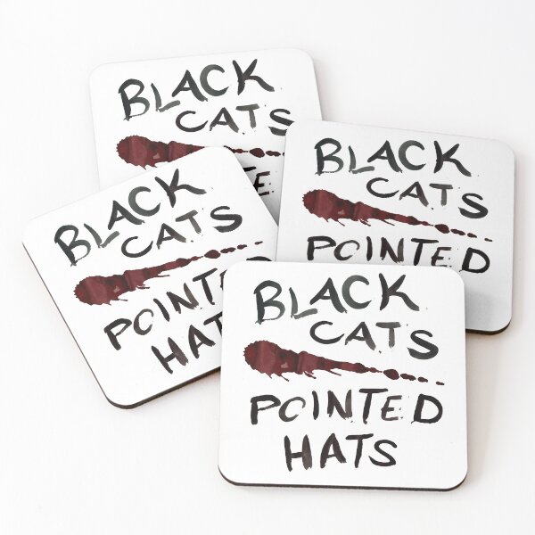 Item preview, Black Cats & Pointed Hats designed and sold by OneHorn.