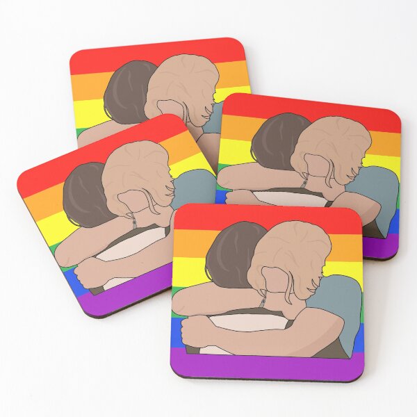Item preview, Minimalist Julie and the Phantoms/ Willex with rainbow background designed and sold by Leila Martinez.