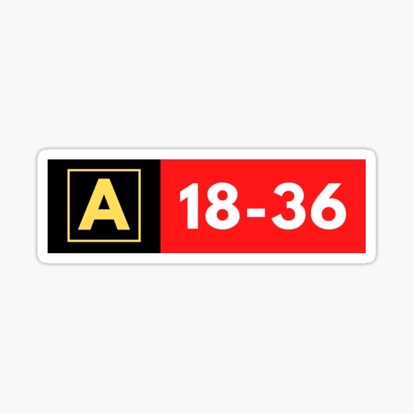 Airport Runway / Taxiway Sign Sticker