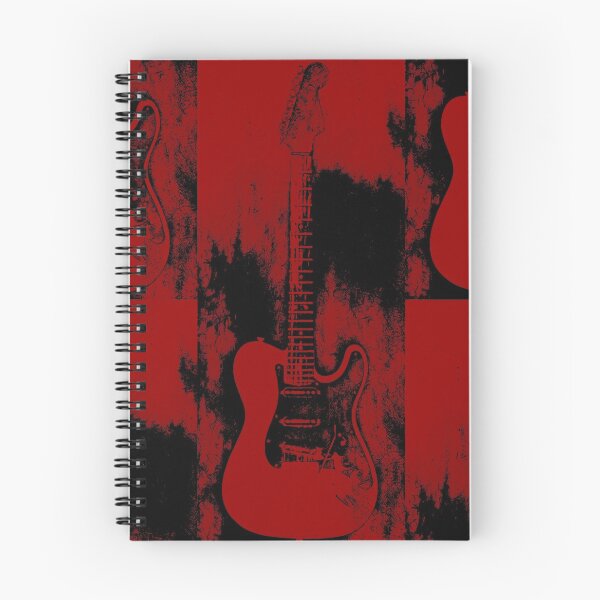 Item preview, Diseño de guitarra roja / negra designed and sold by DnTheory.