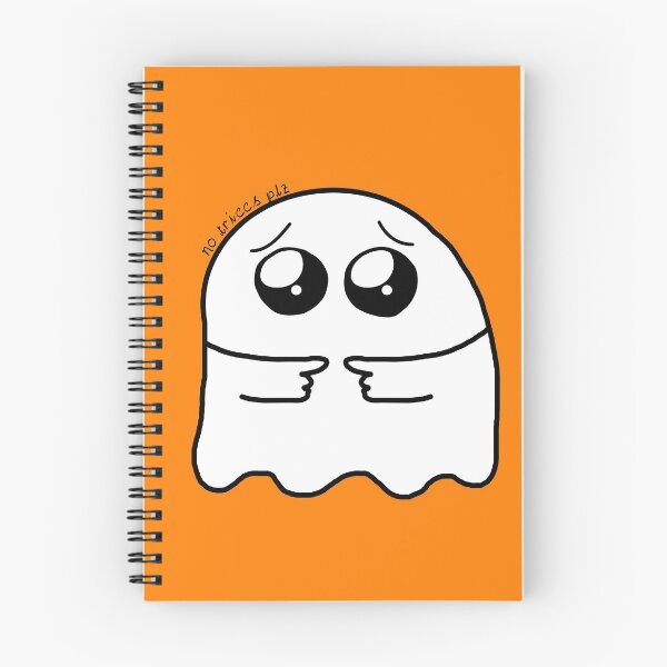 Item preview, Pleading Emoji Ghost No Triccs Halloween designed and sold by Punderstandable.