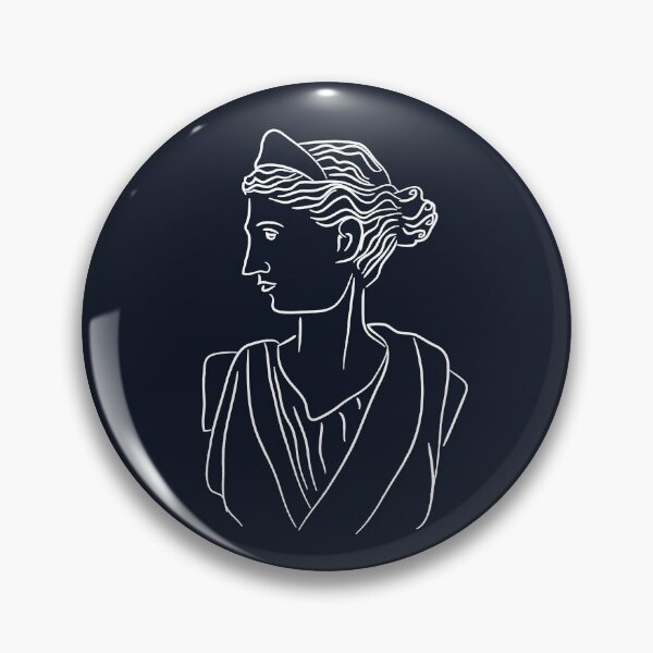 Item preview, Diana, Modern Line Art Greek Dark Academia Statue designed and sold by iliketeas.