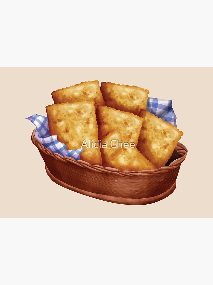 "Brazilian Pastel de Queijo Fried Pastry With Cheese" Poster for Sale