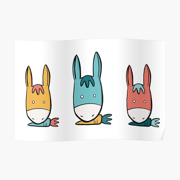 Carrot donkey Poster