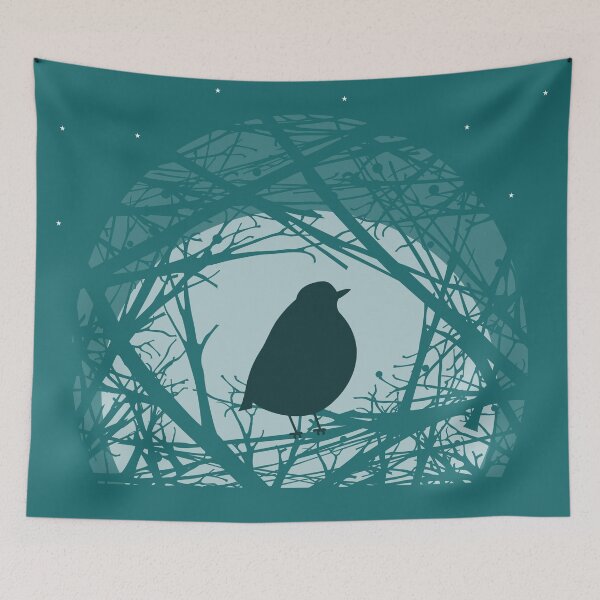 Item preview, Moonlight Shadow Woodland Robin designed and sold by sw-b.