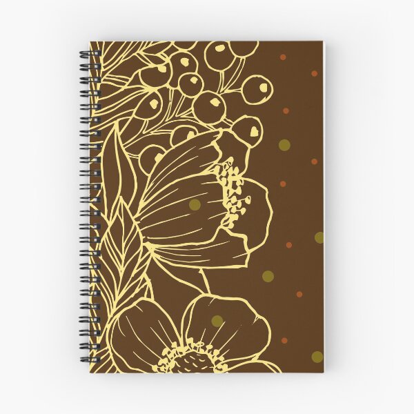 Item preview, Golden autumn flowers solaris designed and sold by SolarisPrints.
