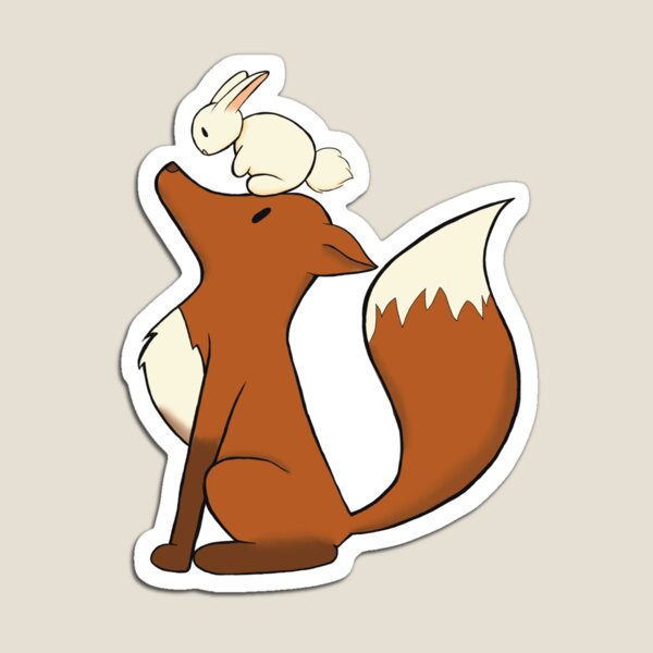 Aperçu de l'œuvre Renard et lapin créée et vendue par FairlyFabled.