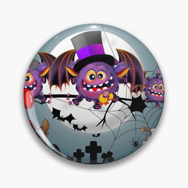 Item preview, The Brokos on Halloween over the graveyard designed and sold by simonsitos.