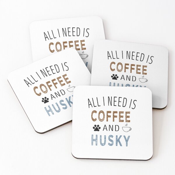 Item preview, all I Need Is Coffee and Husky / Coffee and Husky  / Coffee Lovers / Dog Owner / Funny Gift Idea for Man and Womens Vintage Background Idea Design designed and sold by Chamssou.