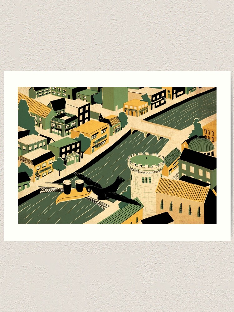 Alternate view of Dublin Art Print