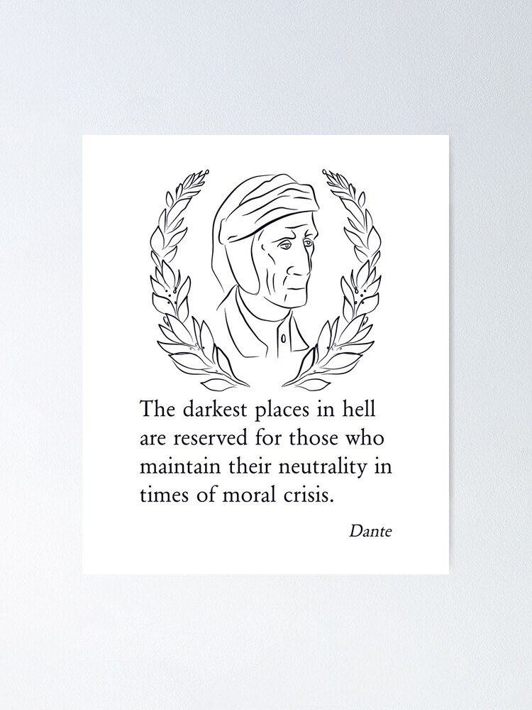 Dante Quote, The Divine Comedy, Inferno, Canto 3 | Poster