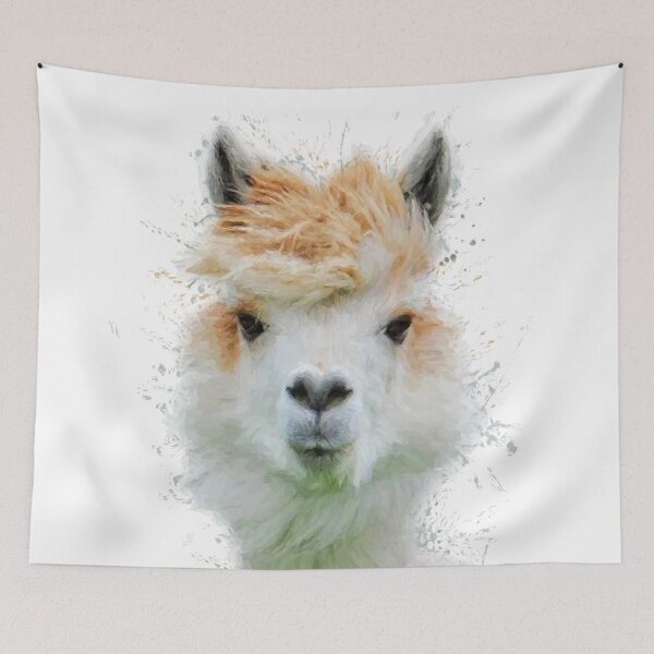 Item preview, Alpaca watercolor animals nursery decor designed and sold by DelzStudio.