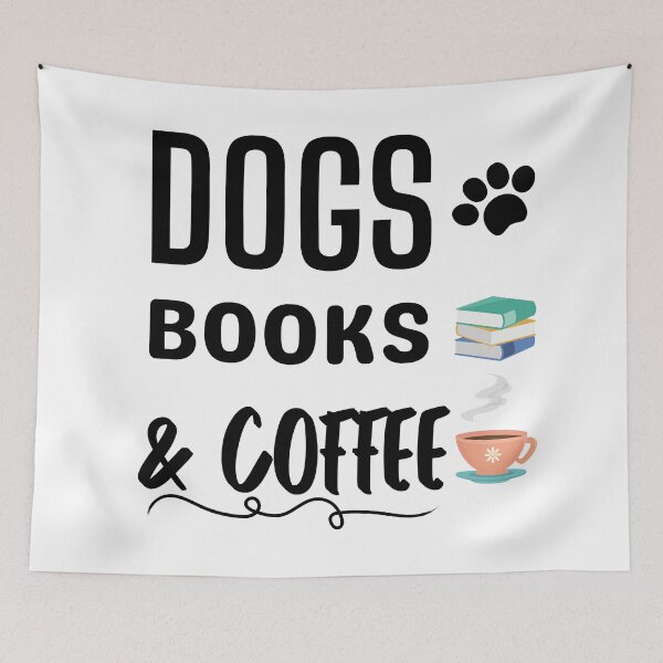 Item preview, Dogs Books And Coffee designed and sold by OneTimeEngineer.