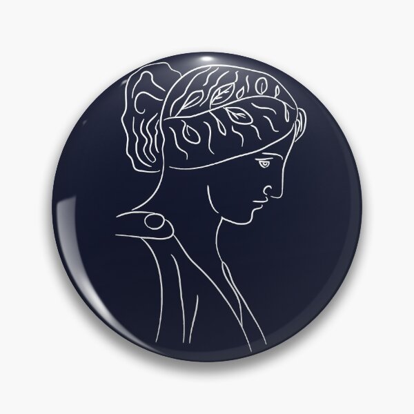 Item preview, Persephone Greek Statue Dark Academia Line Art designed and sold by iliketeas.