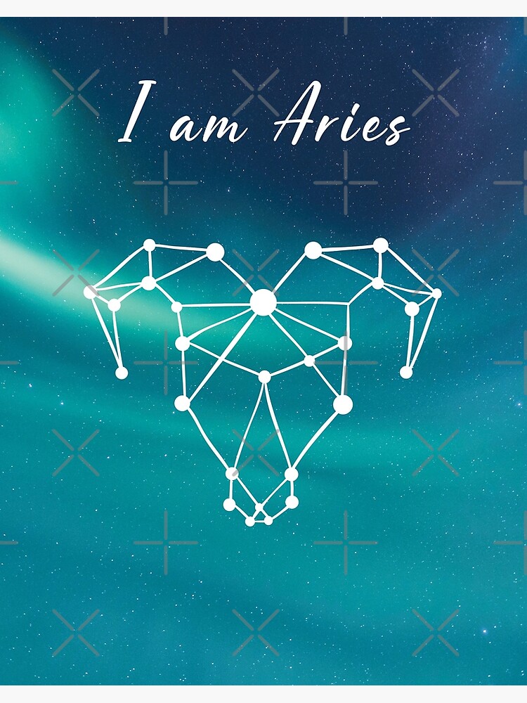 I am Aries Birthday Horoscope Zodiac Sign Art Board Print